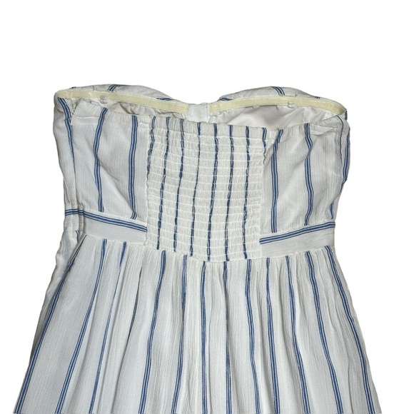 American Eagle Outfitters White Striped Wide Leg Jumpsuit | U.S. Woman’s Small - Picture 3 of 8